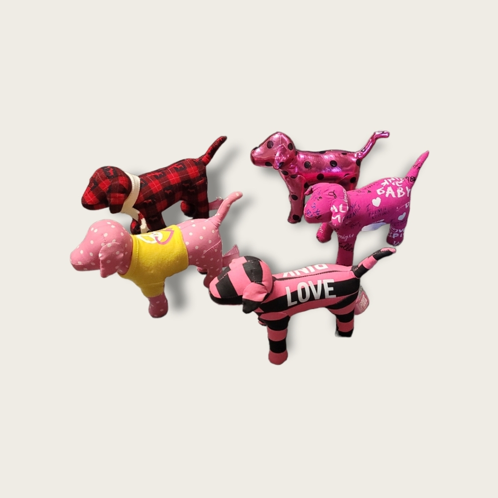 Victoria's Secret Love Pink Stuffed Dog